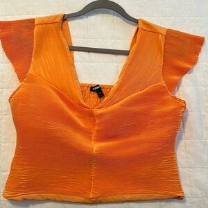 express marigold color top size large nwt